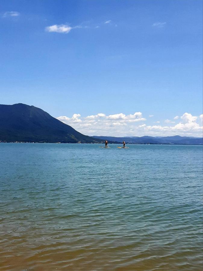 Pe Na Areia, Casa Na Praia De Frente Para O Mar Florianópolis Eksteriør bilde
